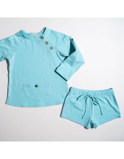 SHORT JOGGING ICE BLUE