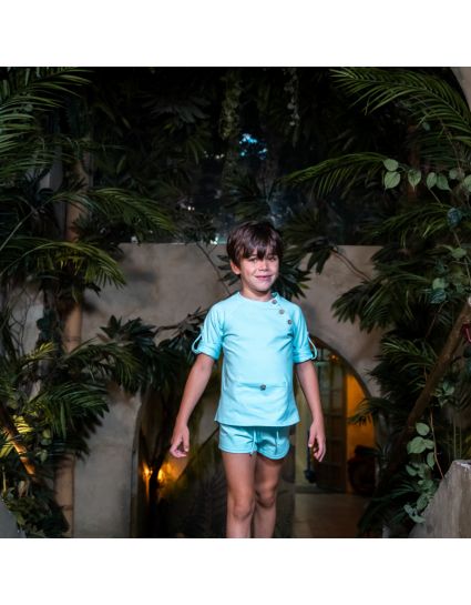 SHORT JOGGING ICE BLUE