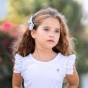 CAMISETA ESCOTADA BLANCA