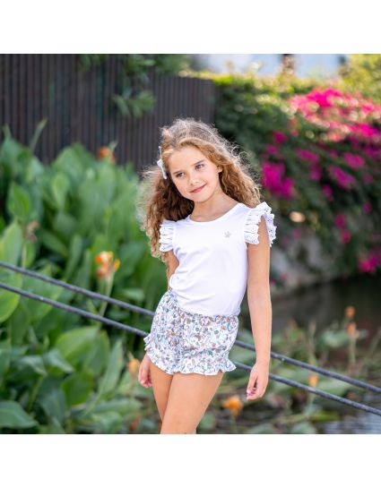 CAMISETA ESCOTADA BLANCA