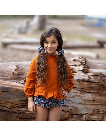 SUDADERA LAZOS CARAMELO