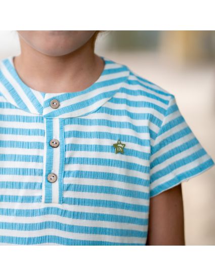 CAMISA RAYAS AZÚL